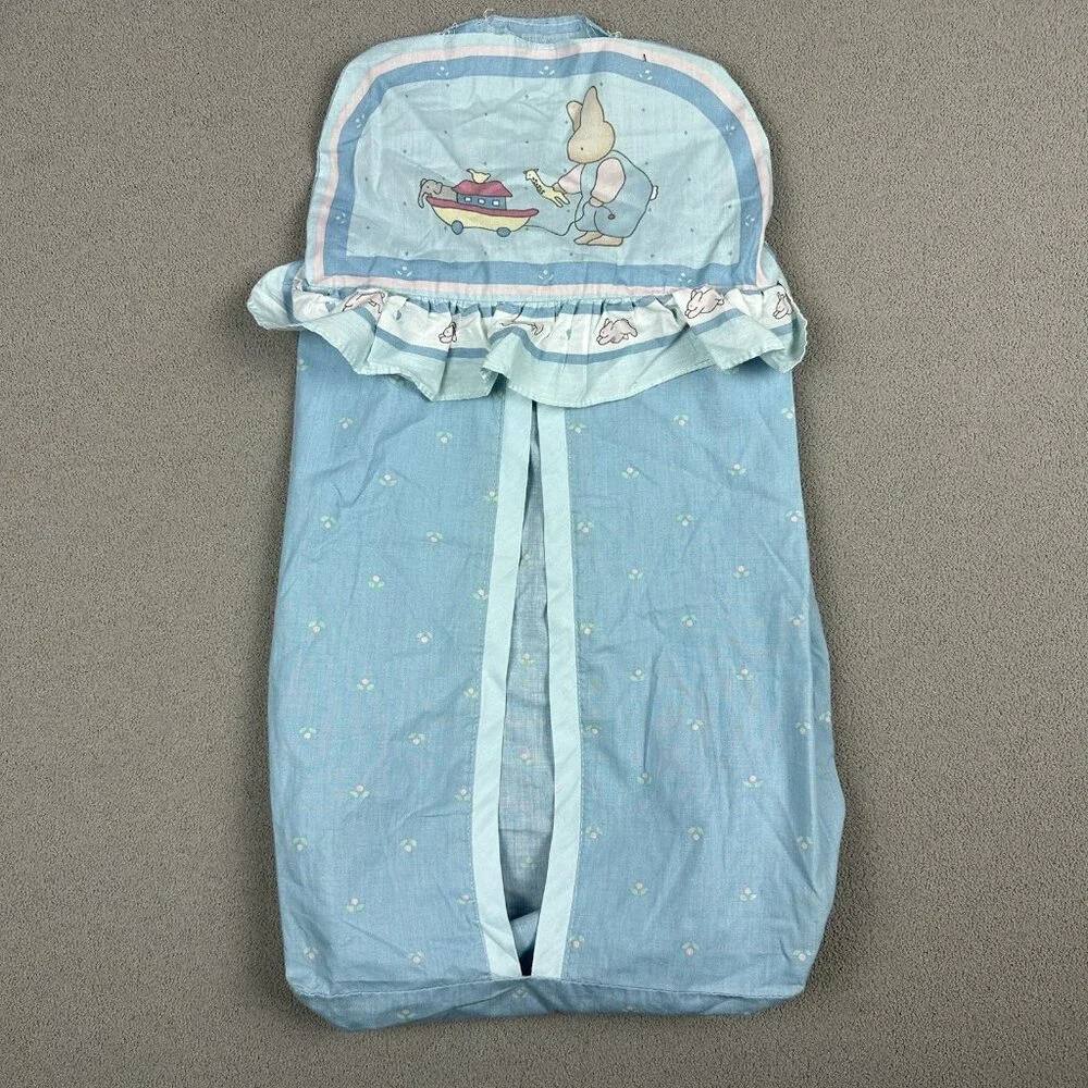 Daisy Kingdom Bunny Diaper Stacker Nursery Collection Honey Boy w/Ark Blue Flaw